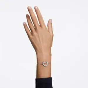 NEW2605589una-bracelet–heart–small–white–rhodium-plated-swarovski-5625534-4631-NEW-603