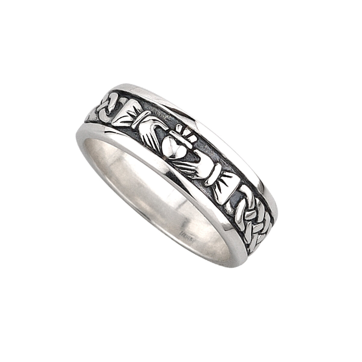 Sterling Silver Gents Oxidised Claddagh Ring - Solvar - Fallers.com -  Fallers Irish Jewelry