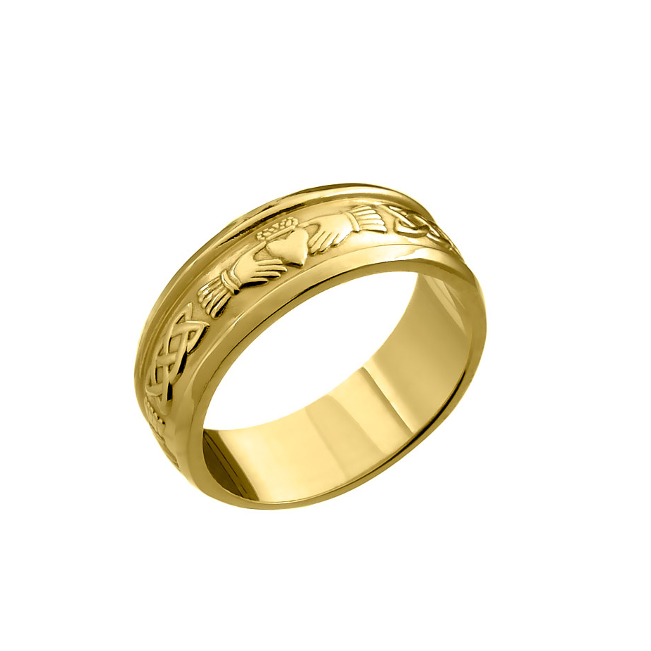 GENTS YELLOW GOLD FASHION RING WITH 4 DIAMONDS, 1/7 CT TW - Howard's Jewelry  Center
