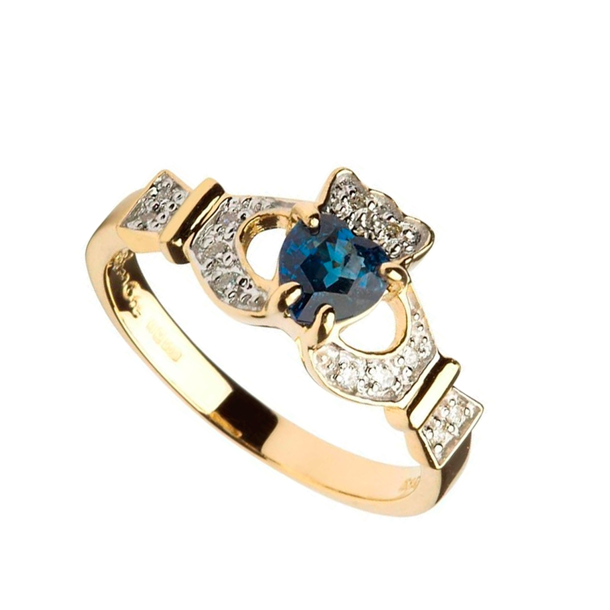 Amazon.com: Uloveido 3 Piece Stackable Blue Heart Rings Set, Lab Sapphire  CZ Cubic Zirconia Rings, Irish Claddagh Love Engagement Wedding Jewellery  Sets HR314-6: Clothing, Shoes & Jewelry