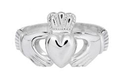 Mens Sterling Silver Claddagh Ring