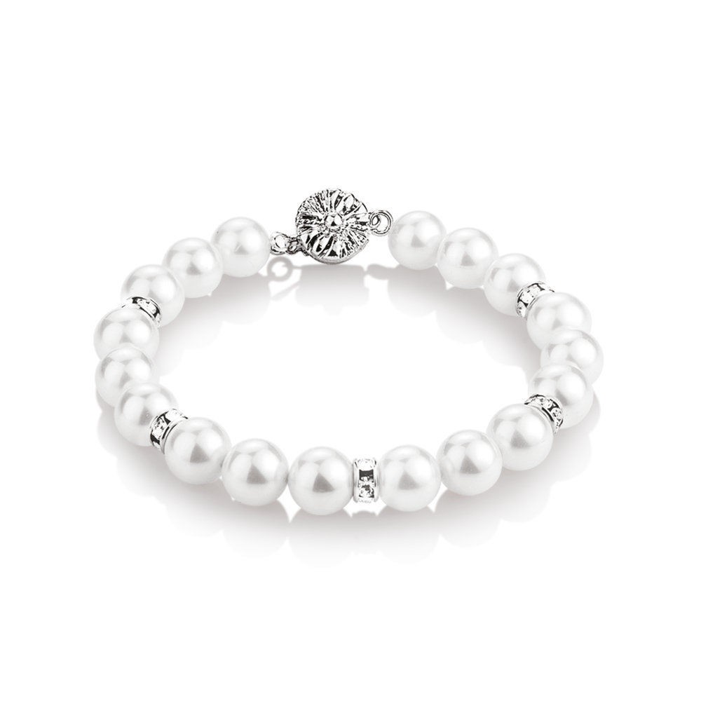 Newbridge Silverware Jewellery Princess Grace Kelly Delicate Pearl Bracelet NEW