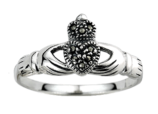 Sterling silver and marcasite