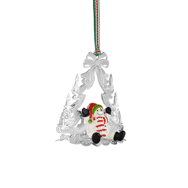 Newbridge Silverware Fallers.com - Fallers Irish Jewelry Newbridge Christmas Tree With Snowman Hanging Decoration - Newbridge Silverware Fallers.com - Fallers Irish Jewelry