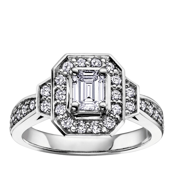 18K Maple Leaf Antique Style Diamond Ring - Maple Leaf Diamonds ...