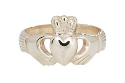 Ladies Medium Claddagh Ring In 9k Gold by Fallers of Galway