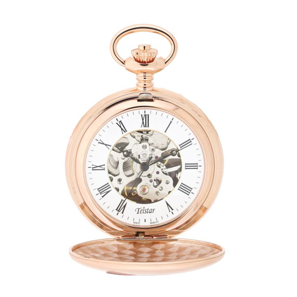 rose gold pocket watch