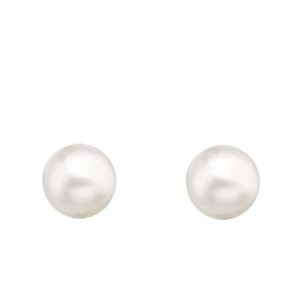 Sterling Silver Pearl Stud Earrings
