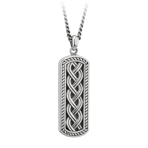 Men's Silver Celtic Ingot Pendant - Solvar - Fallers.com - Fallers 