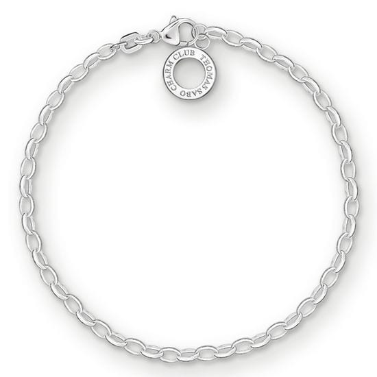 Thomas Sabo Charm Bracelet With Shimmering White Cold Enamel Sterling  X2088-007-21-L13 - First Class Watches™ IRL