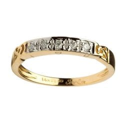 Celtic Eternity Ring With Diamond