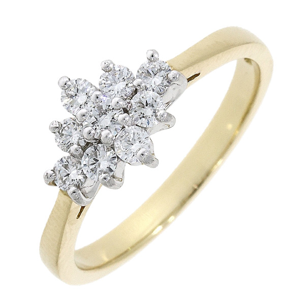 Boat cluster best sale ring