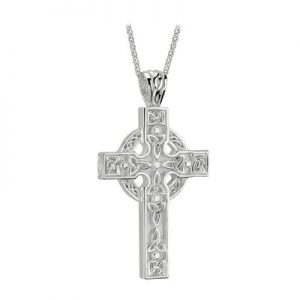 Sterling Silver Mens Heavy Celtic Cross