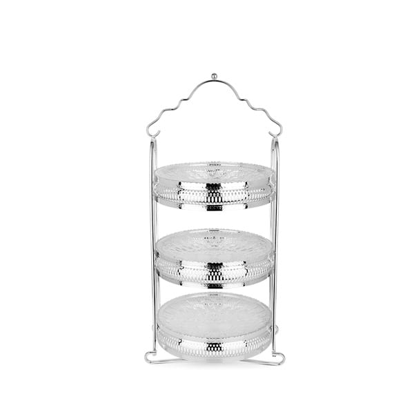 Latitude Silverplated 19 3 Tier Plate Stand by Ercuis