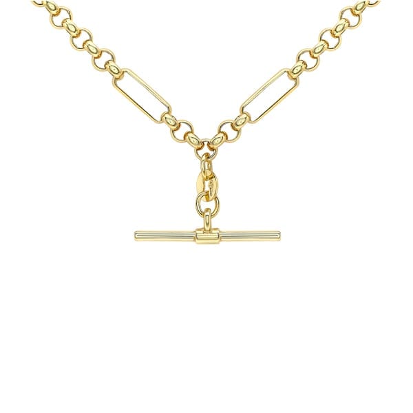 9ct Yellow Gold Diamond Set Heart Tag Trace Chain T-bar Necklace 41CM / 16  - Etsy