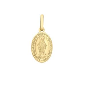 9K Gold Miraculous Medal 21MM