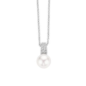 Ti Sento Pearl CZ Necklace