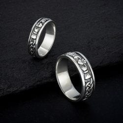 claddagh rings in silver