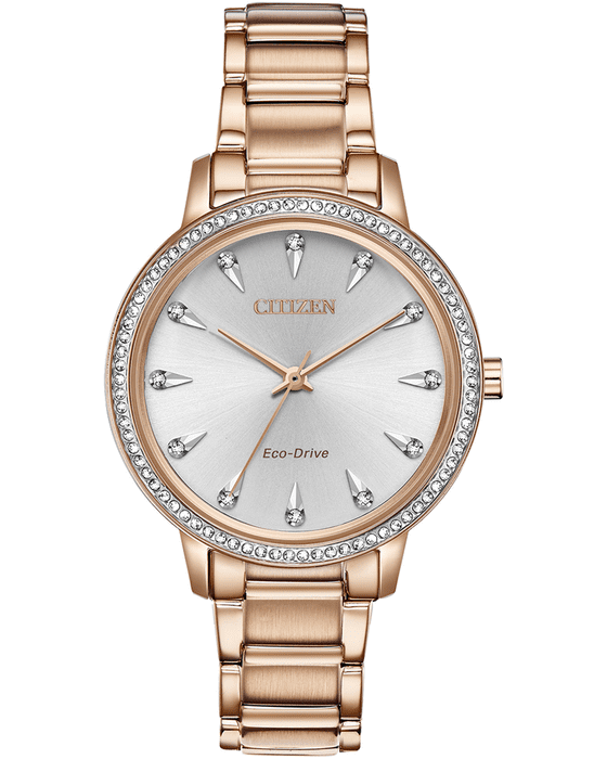 Rose gold crystal watch hotsell