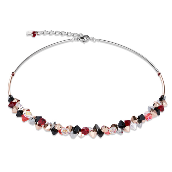 COEUR DE LION Swarovski Crystal Beaded Necklace, Grey/Multi at John Lewis &  Partners