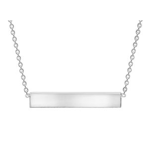 Sterling Silver Bar Pendant