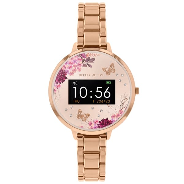 Reflex Active Smart Watch Rose Gold Tone reflex active Fallers