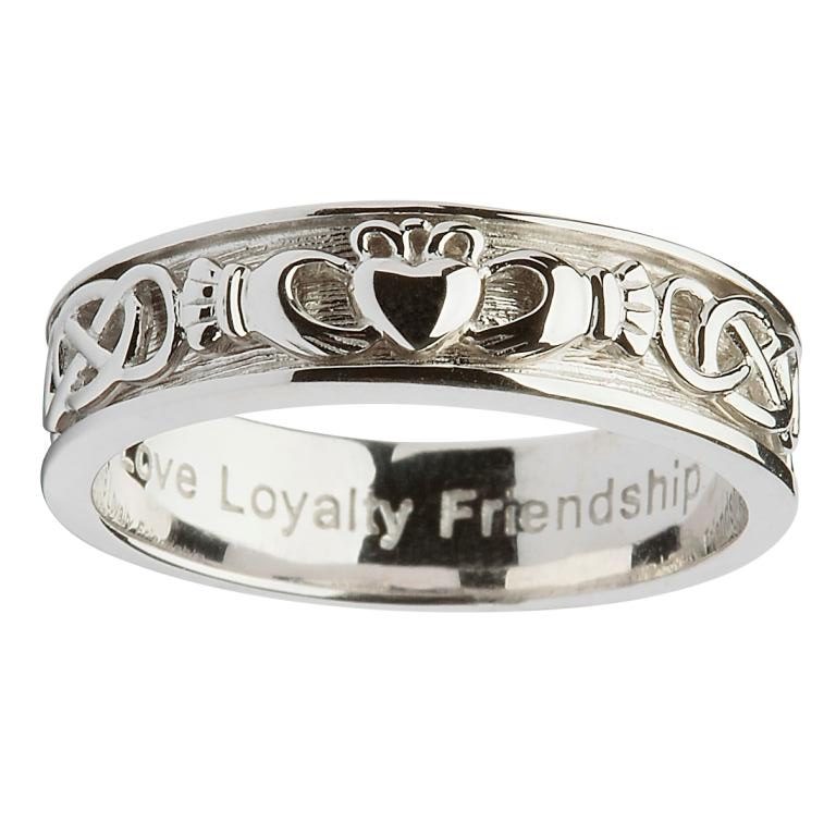 Silver celtic rings ladies cheap