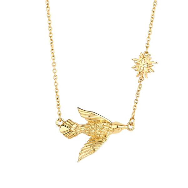 The Bird Diamond Pendant For Kids