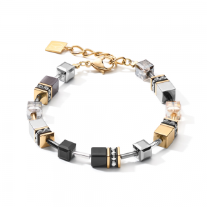 Coeur De Lion Bracelet GeoCUBE® Grey-Gold