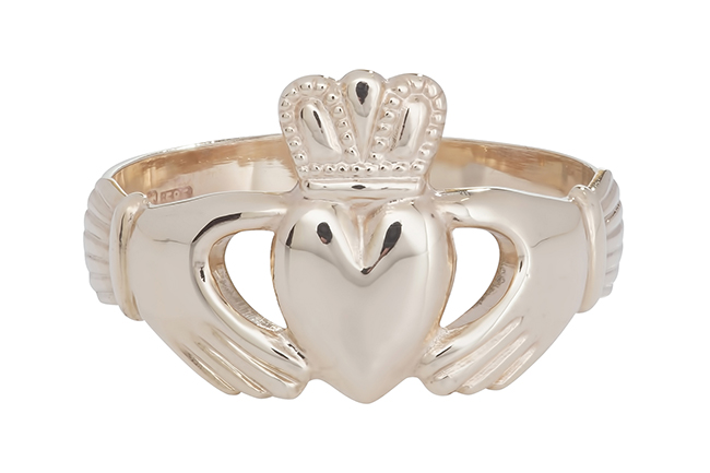 Leon Bakers 9K Yellow Gold Irish Claddagh Ring - Leon Baker Jewellers