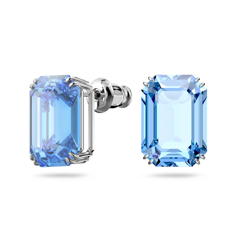 Swarovski blue stone earrings deals
