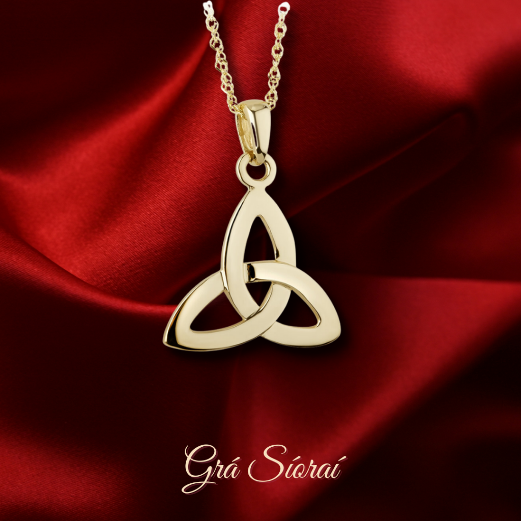 14K Gold Trinity Knot Necklace