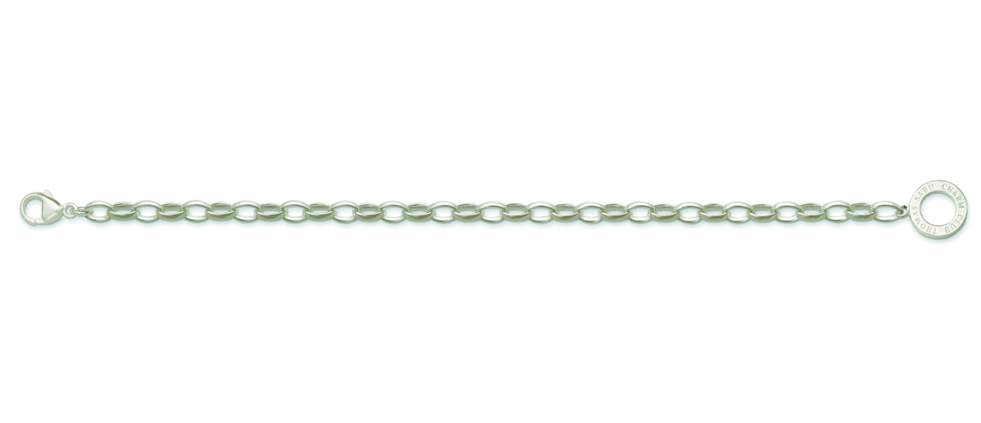 Thomas Sabo Classic Sterling Silver Charm Bracelet - Medium - Image 3