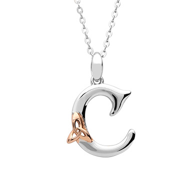 Celtic initial shop necklace