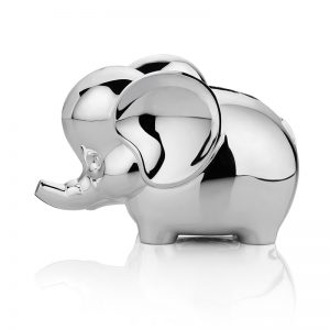 Newbridge Silverplate Elephant Money Bank