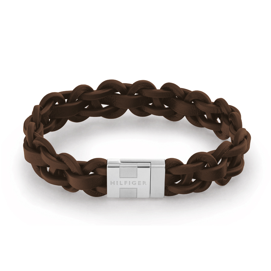 Tommy Hilfiger Brown Leather Bracelet - Tommy Hilfiger - Fallers.com - Fallers Irish