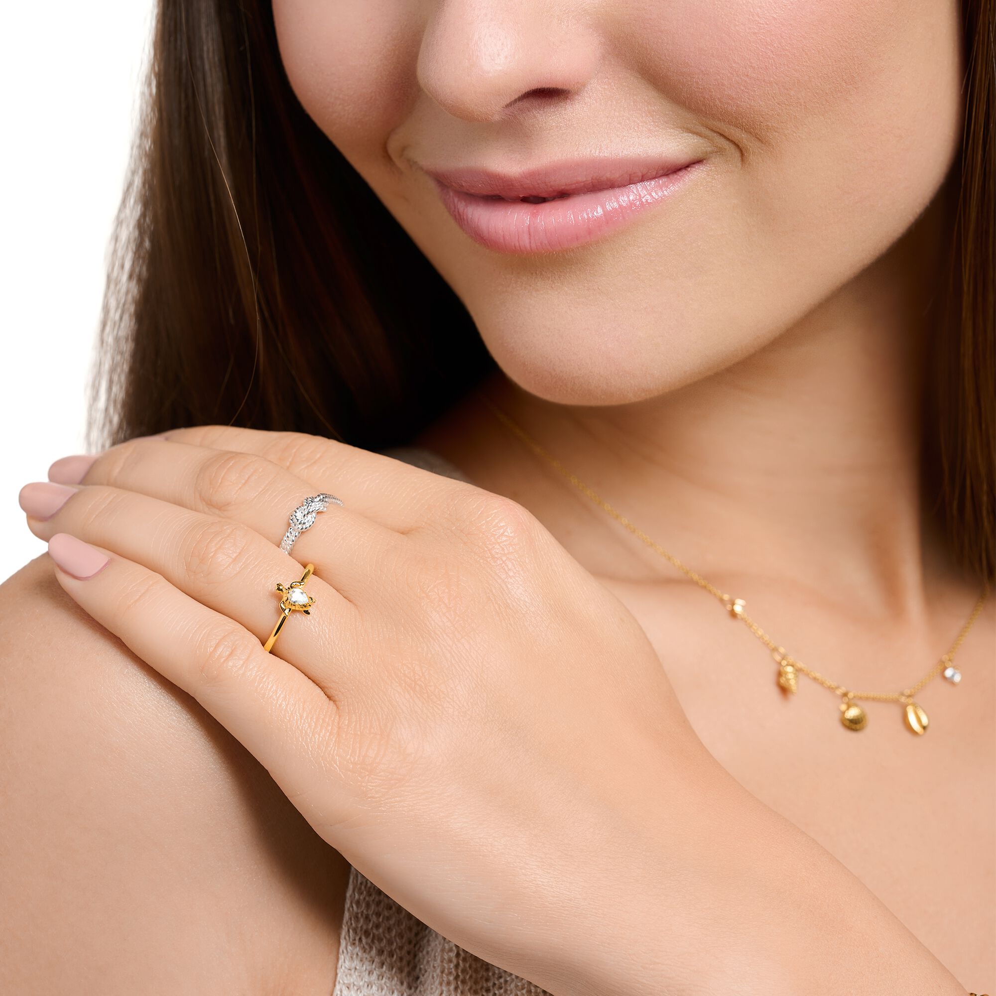 Thomas Sabo Ring Turtle Gold Tone