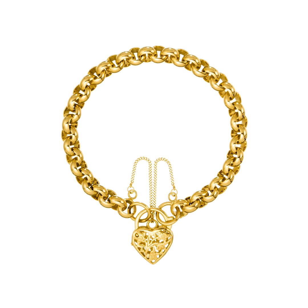 9ct Gold Oval T-Bar Belcher Bracelet | Ambrose Wilson