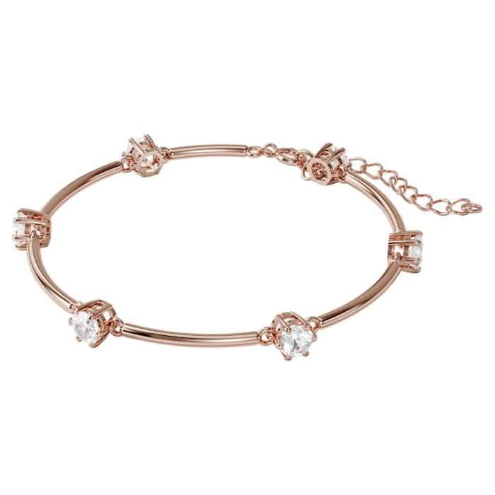 Adore by Swarovski Crystal rose gold dainty circle bracelet | eBay
