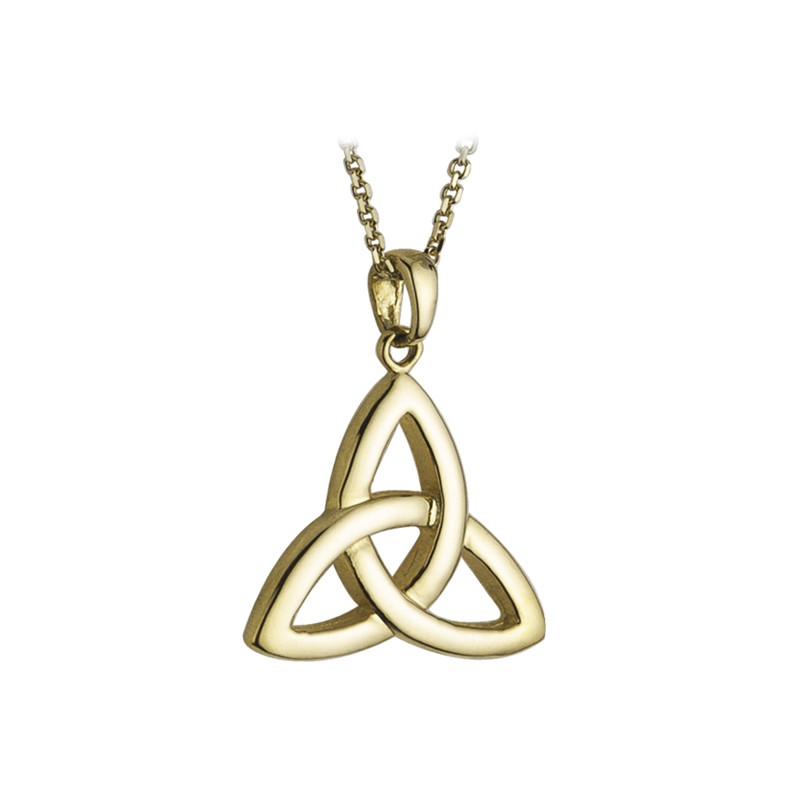 14K Gold Trinity Knot Pendant - Solvar 
