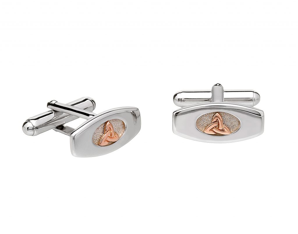 House of Lor Trinity Knot Sterling Silver Cufflinks