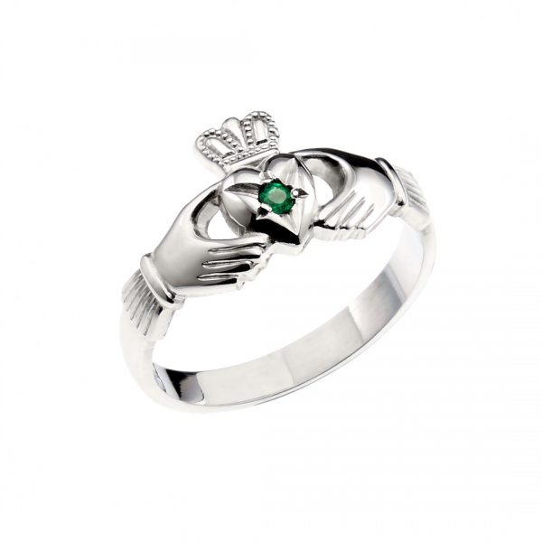 Claddagh Ring With Birthstone