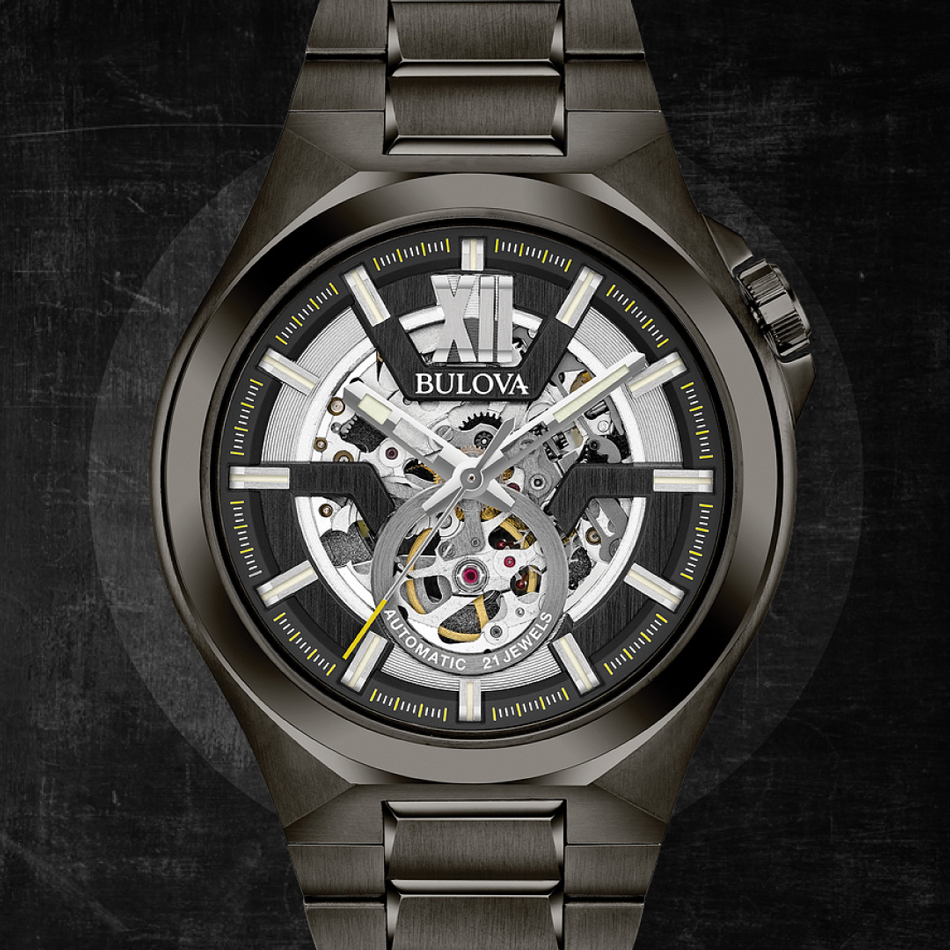 Bulova Maquina Automatic Watch Black Bulova Fallers Fallers Irish Jewelry