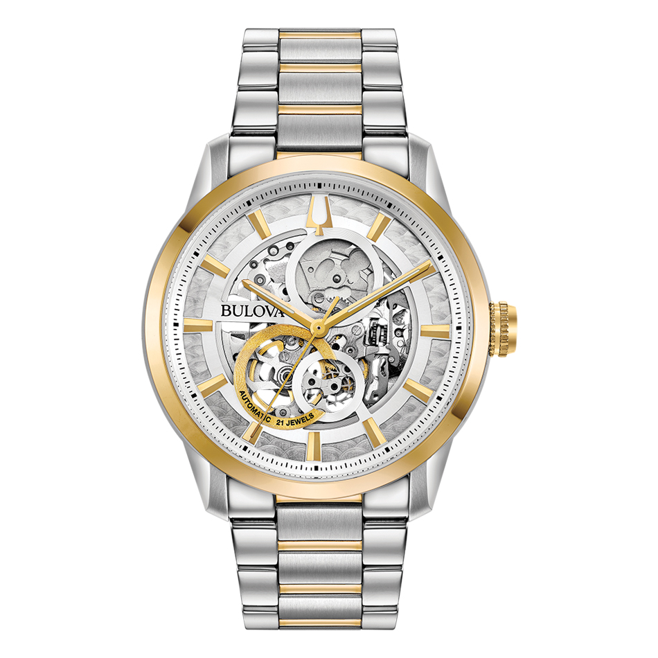bulova see through watch