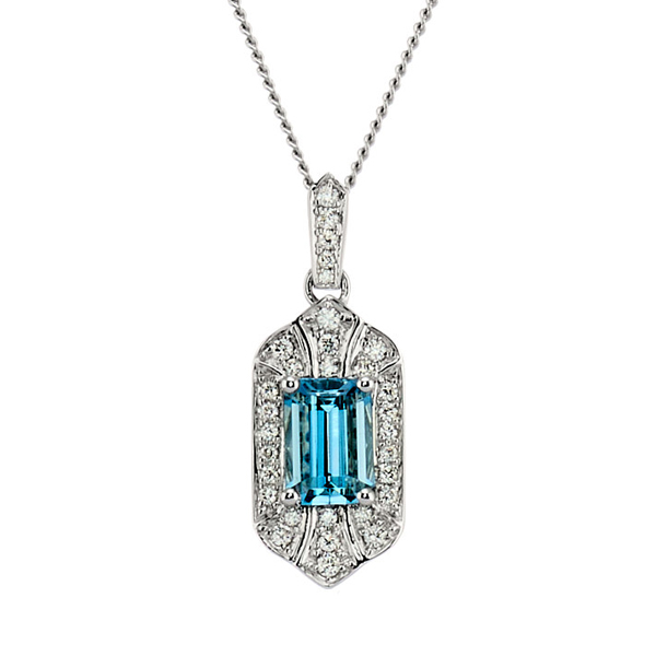 Art Deco 1.65ct Diamond and Onyx Drop Pendant Necklace, c.1920s |  Farringdons Jewellery