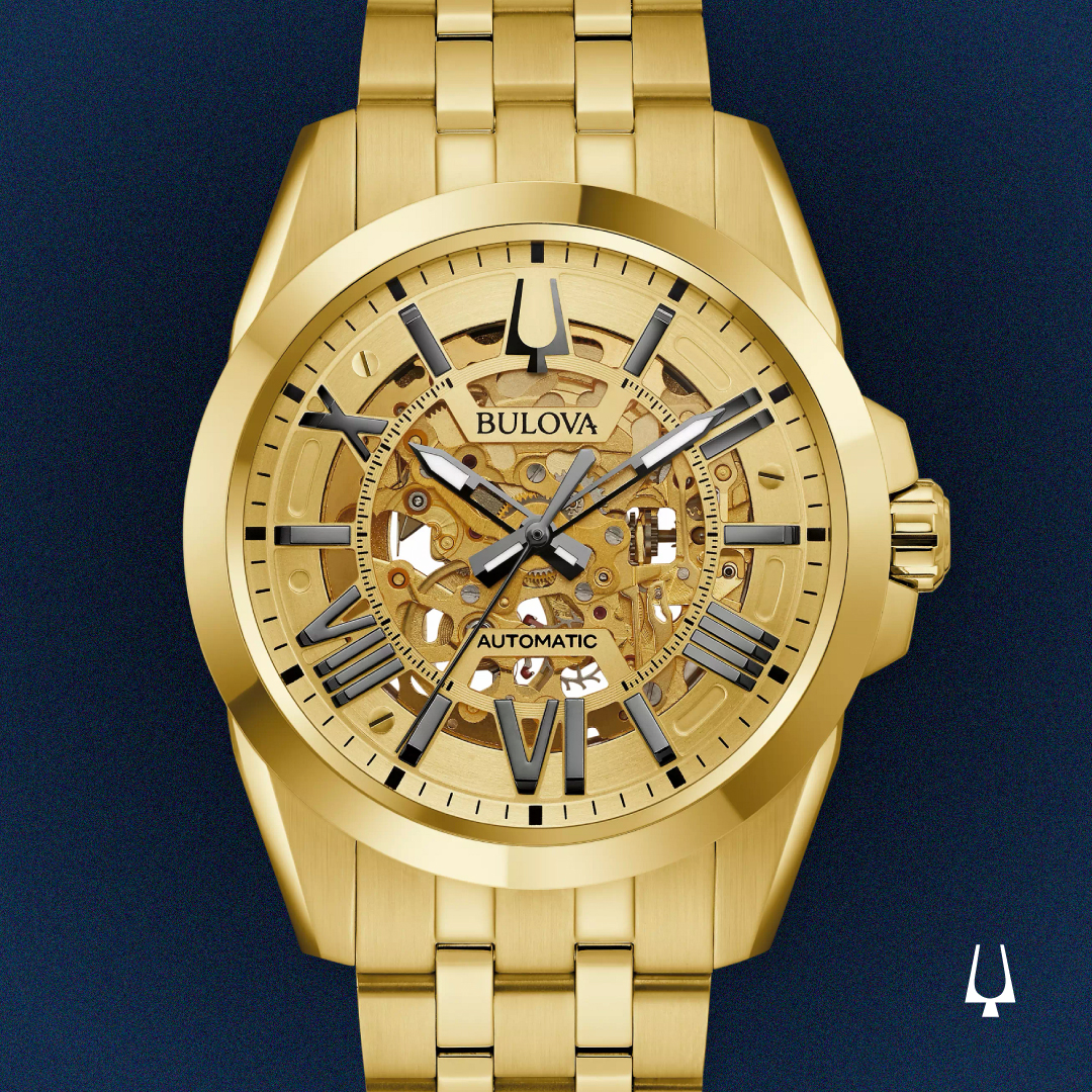 Bulova sutton sales automatic skeleton dial