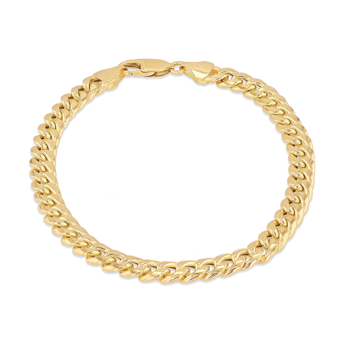 9ct gold cuban bracelet on sale