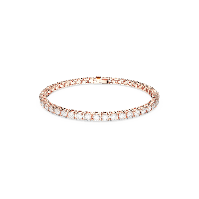 Luna bangle, Moon, Multicolored, Rose gold-tone plated | Swarovski