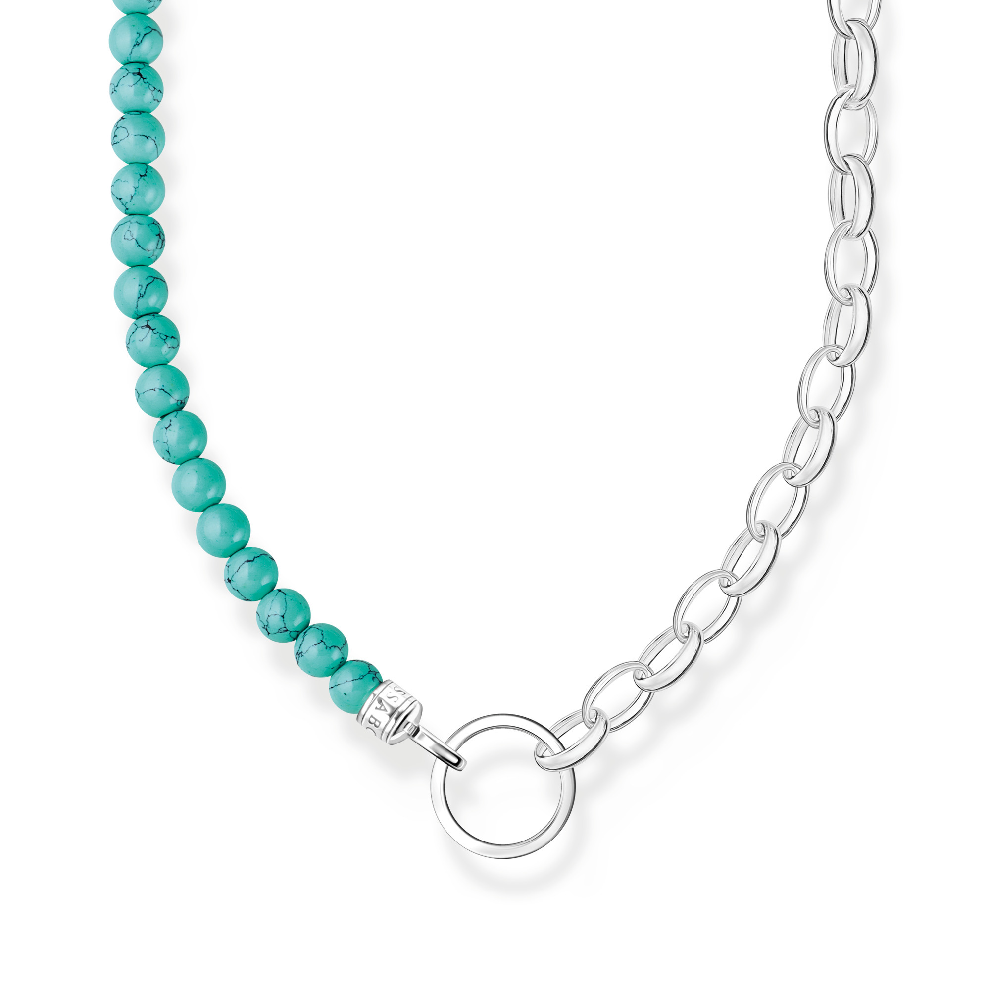 Thomas Sabo Turquoise Beads Charm Necklace Thomas Sabo Thomas Sabo Charm Club tsabo charmista Fallers Fallers Irish Jewelry
