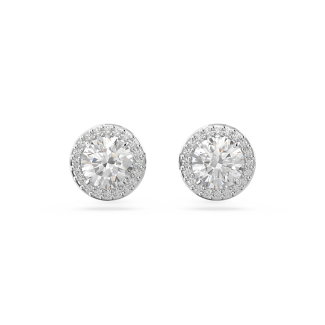 Swarovski halo stud discount earrings